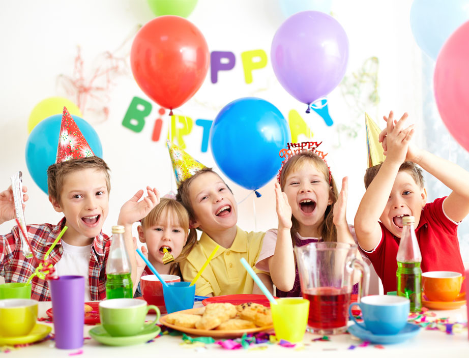 kids at a birthday party